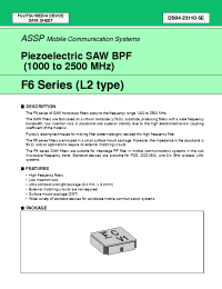 Datasheet FAR-F6CE1G6190-K222-U manufacturer Fujitsu